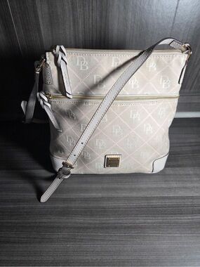 Dooney & Bourke white Signature Crossbody Bag